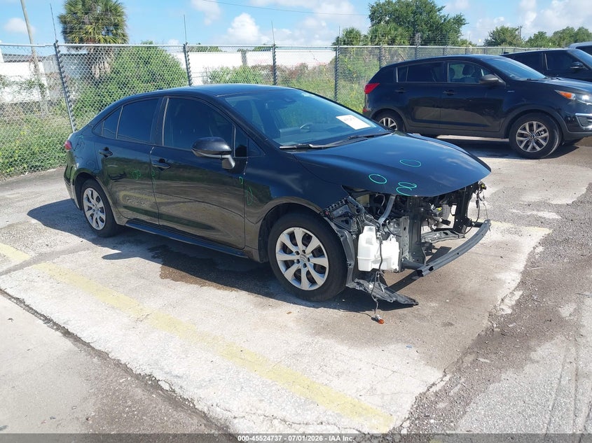 2022 Toyota Corolla VIN JTDEPMAE3NJ197427 IAAI salvage auction — FRONT END, Certificate Of Destruction (Florida), sold $2,950 on 2026-07-29 (photo 1)