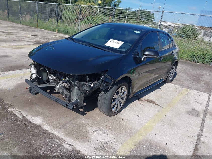 2022 Toyota Corolla VIN JTDEPMAE3NJ197427 IAAI salvage auction — FRONT END, Certificate Of Destruction (Florida), sold $2,950 on 2026-07-29 (photo 2)