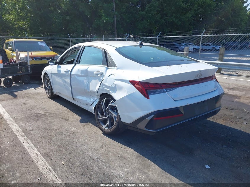 2025 Hyundai Elantra VIN KMHLP4DG8SU065256 IAAI salvage auction — SIDE, Salvage (North Carolina), sold $7,000 on 2026-08-02 (photo 3)