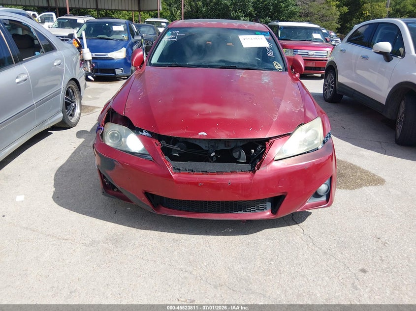2012 Lexus Is 250 VIN JTHBF5C27C5183937 IAAI salvage auction — NORMAL WEAR, Original (Texas), sold $500 on 2026-07-29 (photo 6)