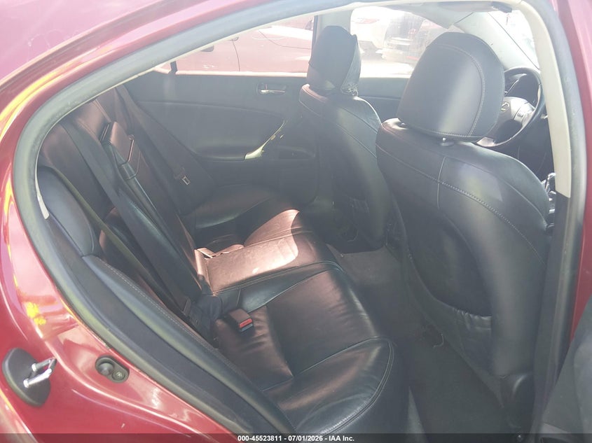 2012 Lexus Is 250 VIN JTHBF5C27C5183937 IAAI salvage auction — NORMAL WEAR, Original (Texas), sold $500 on 2026-07-29 (photo 8)