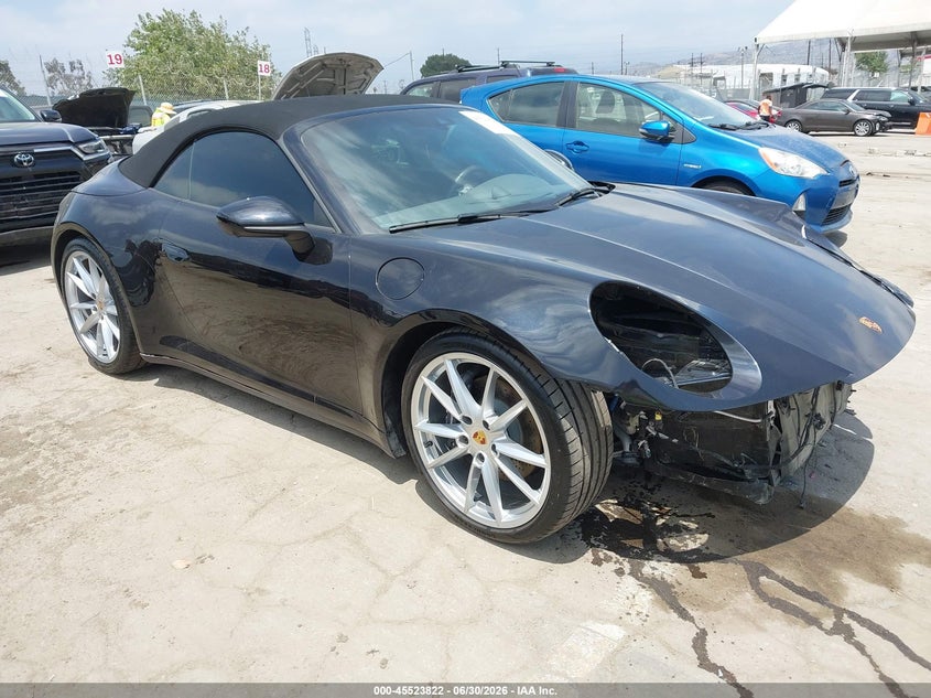 2021 Porsche 911 VIN WP0CA2A93MS239717 IAAI salvage auction — Front End, Salvage, sold $39,600 on 2026-07-08 (photo 1)
