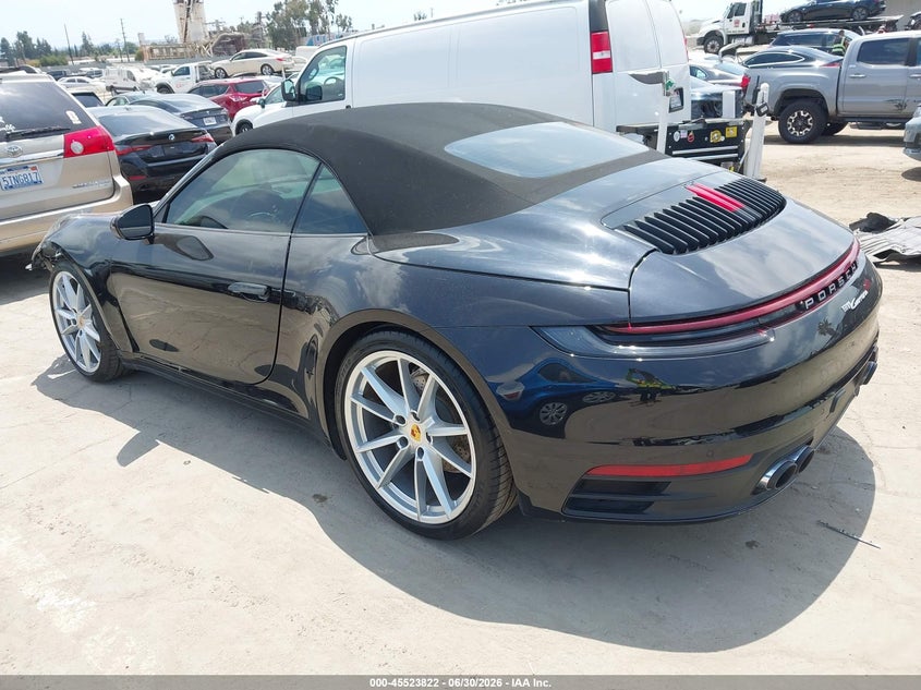 2021 Porsche 911 VIN WP0CA2A93MS239717 IAAI salvage auction — FRONT END, Salvage (California), sold $42,250 on 2026-07-15 (photo 3)