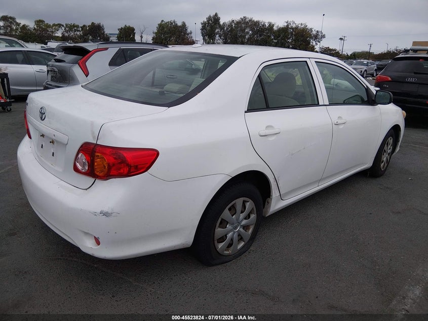 2009 Toyota Corolla VIN JTDBL40E499027813 IAAI salvage auction — NORMAL WEAR, Clear - Dealer Only (California), sold $1,350 on 2026-07-09 (photo 4)