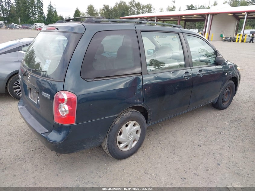 2006 Mazda Mpv VIN JM3LW28A960561866 IAAI salvage auction — NORMAL WEAR, Clear (Washington), sold $400 on 2026-07-08 (photo 4)