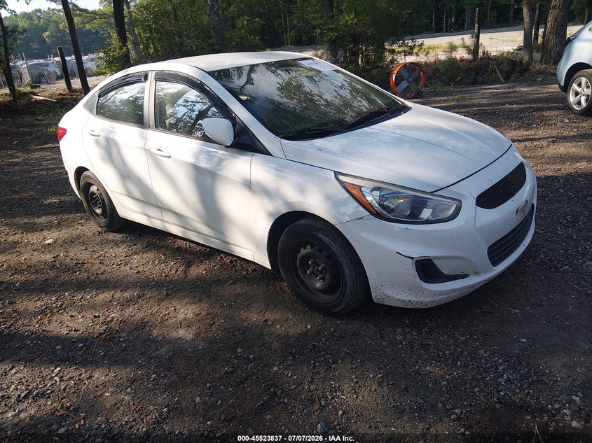 2015 Hyundai Accent VIN KMHCT4AE7FU857189 IAAI salvage auction — NORMAL WEAR, Clear (Virginia), sold $175 on 2026-07-28 (photo 1)