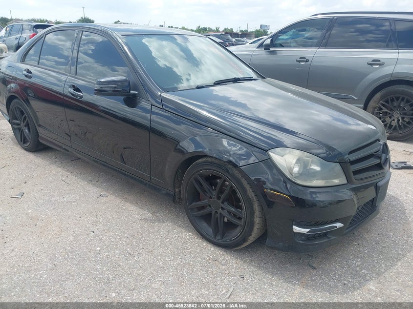 2014 Mercedes-benz C-klasse VIN WDDGF4HB9EA938113 IAAI salvage auction — NORMAL WEAR, Original (Texas), sold $1,375 on 2026-07-29 (photo 1)