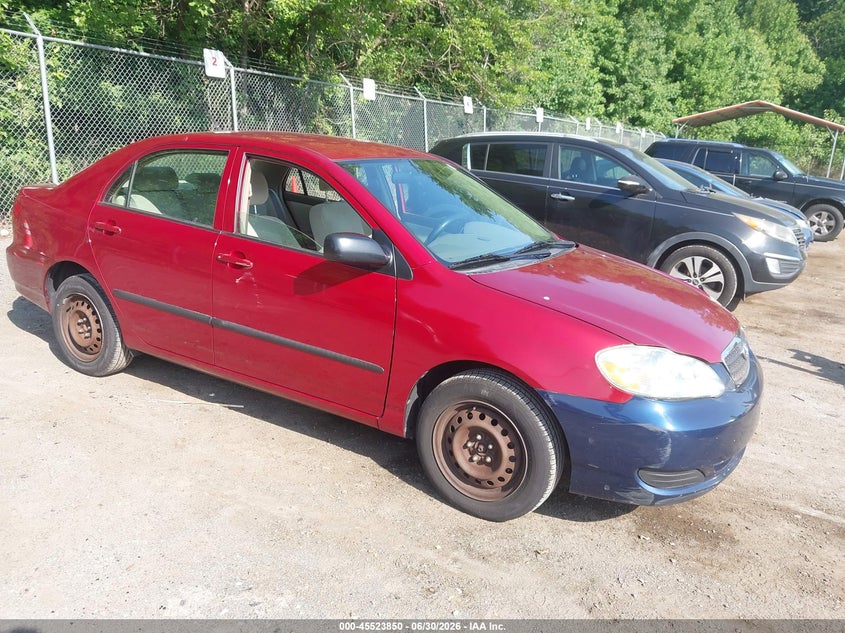 2007 Toyota Corolla VIN JTDBR32E070120612 IAAI salvage auction — LEFT SIDE, Clear (Maryland), sold $1,400 on 2026-07-14 (photo 1)