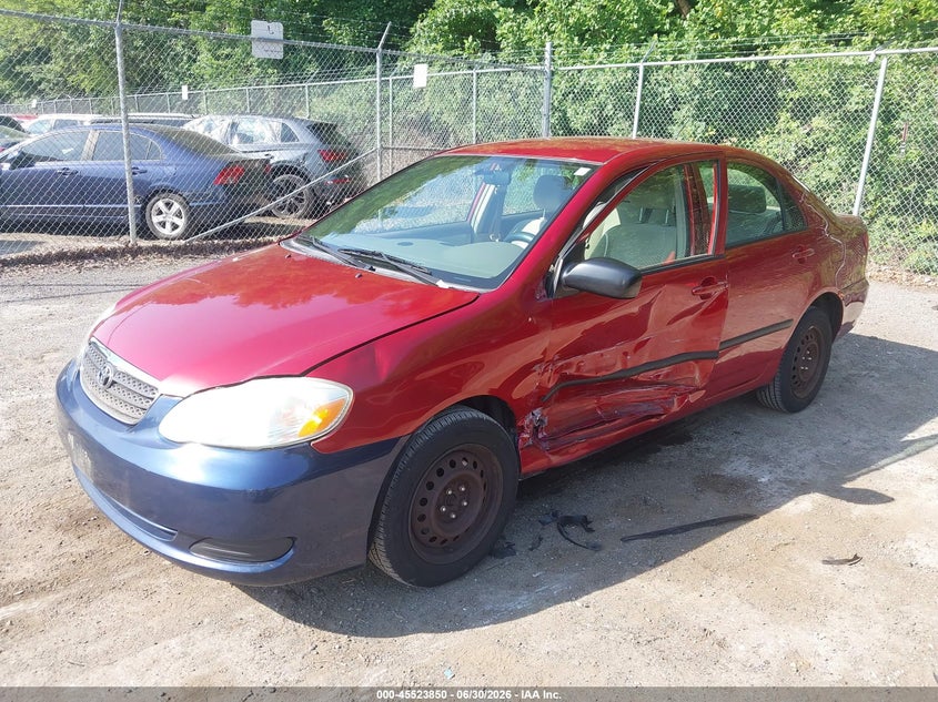 2007 Toyota Corolla VIN JTDBR32E070120612 IAAI salvage auction — LEFT SIDE, Clear (Maryland), sold $1,400 on 2026-07-14 (photo 2)