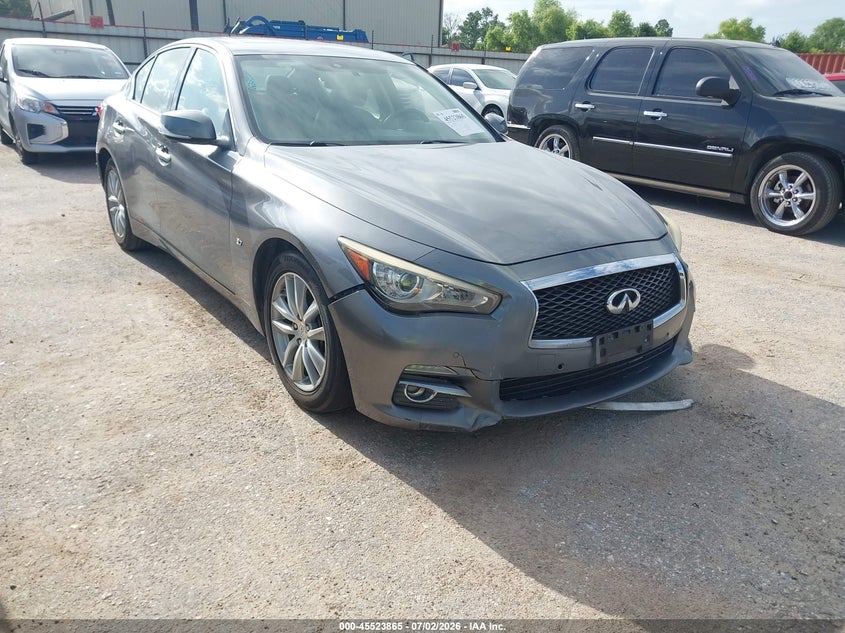 2015 Infiniti Q50 VIN JN1BV7AR9FM399804 IAAI salvage auction — NORMAL WEAR, Original (Texas), sold $25 on 2026-07-22 (photo 1)