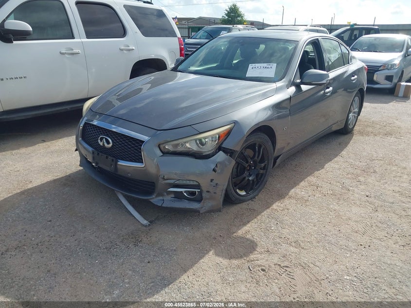 2015 Infiniti Q50 VIN JN1BV7AR9FM399804 IAAI salvage auction — NORMAL WEAR, Original (Texas), sold $25 on 2026-07-22 (photo 2)
