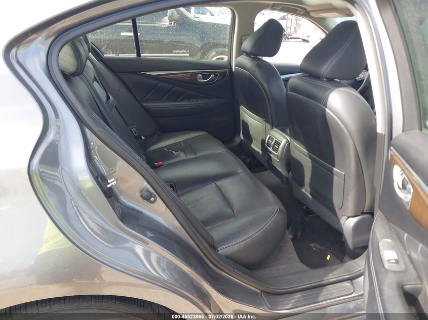 2015 Infiniti Q50 VIN JN1BV7AR9FM399804 IAAI salvage auction — NORMAL WEAR, Original (Texas), sold $25 on 2026-07-22 (photo 8)