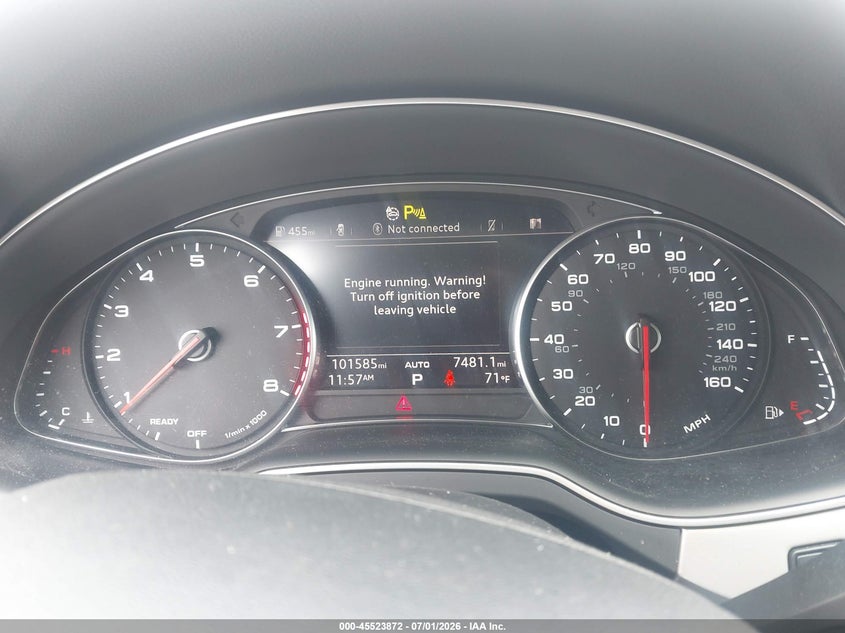 2017 Audi Q7 VIN WA1LHAF7XHD047289 IAAI salvage auction — REAR END, Salvage (California), sold $8,200 on 2026-07-16 (photo 7)