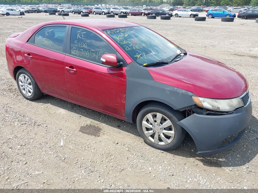 2012 Kia Forte VIN KNAFU4A20C5571434 IAAI salvage auction — FRONT & REAR, Salvage Title, sold $25 on 2026-07-28 (photo 1)