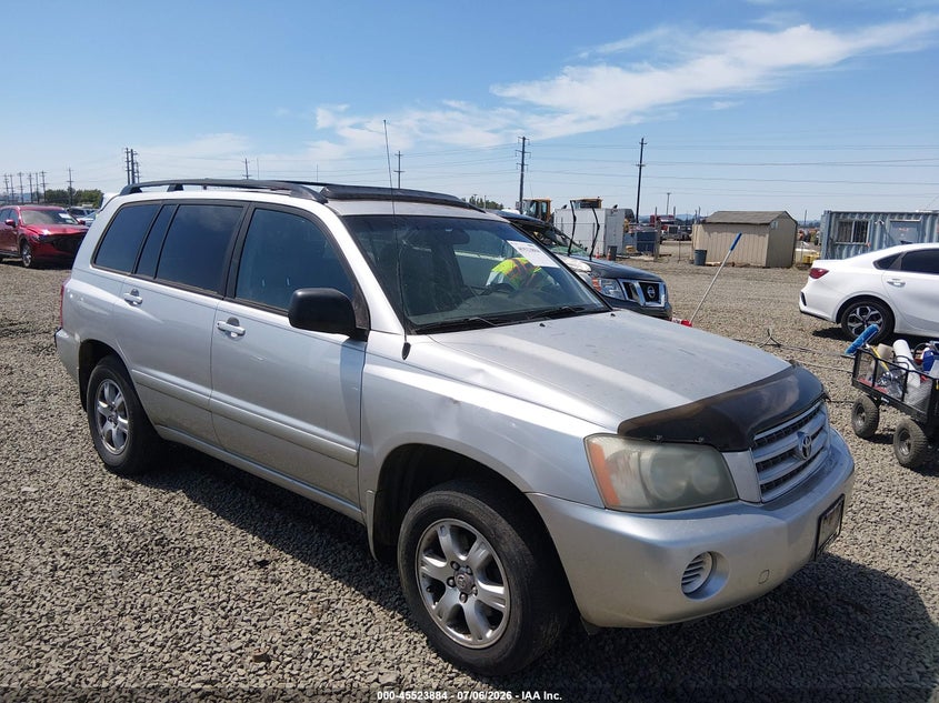 2001 Toyota Highlander VIN JTEGF21A310015461 IAAI salvage auction — NORMAL WEAR, Peddle Clear Public-Restricted (Oregon), sold $525 on 2026-07-29 (photo 1)
