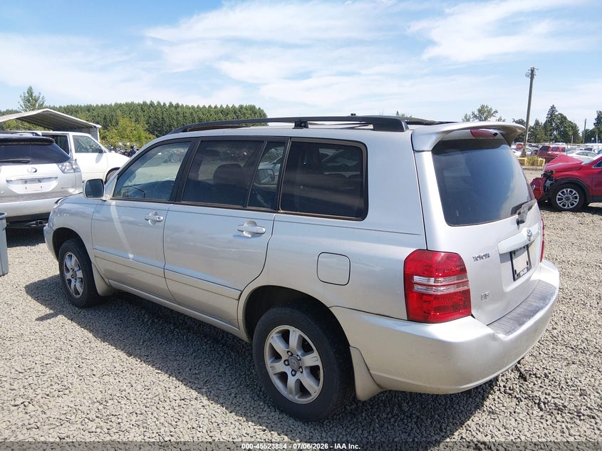 2001 Toyota Highlander VIN JTEGF21A310015461 IAAI salvage auction — NORMAL WEAR, Peddle Clear Public-Restricted (Oregon), sold $525 on 2026-07-29 (photo 3)