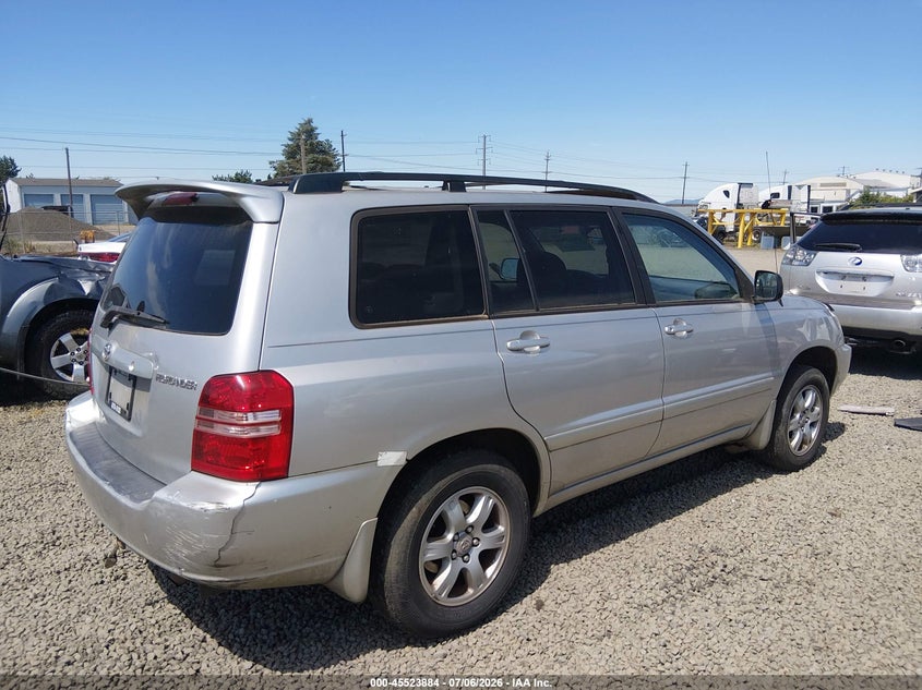 2001 Toyota Highlander VIN JTEGF21A310015461 IAAI salvage auction — NORMAL WEAR, Peddle Clear Public-Restricted (Oregon), sold $525 on 2026-07-29 (photo 4)