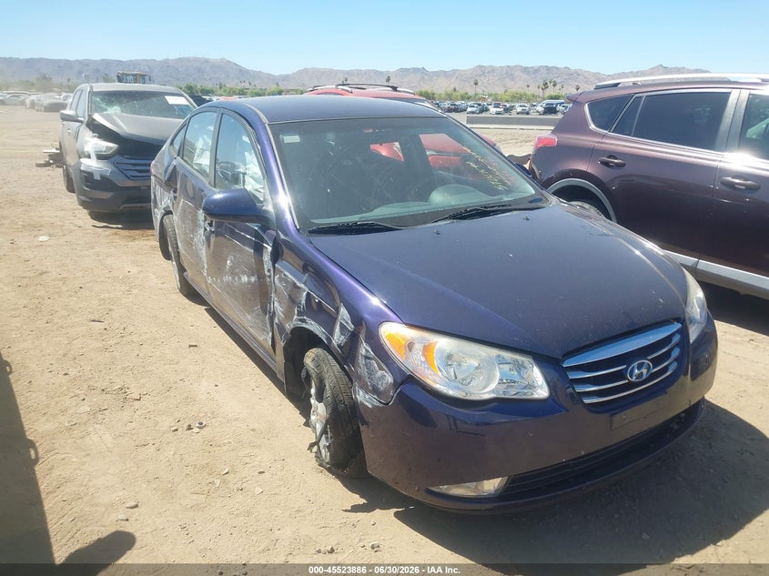 2010 Hyundai Elantra VIN KMHDU4AD8AU908183 IAAI salvage auction — NORMAL WEAR, Clear (Illinois), sold $750 on 2026-07-07 (photo 1)