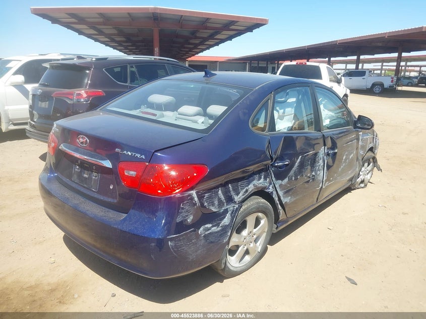 2010 Hyundai Elantra VIN KMHDU4AD8AU908183 IAAI salvage auction — NORMAL WEAR, Clear (Illinois), sold $750 on 2026-07-07 (photo 4)
