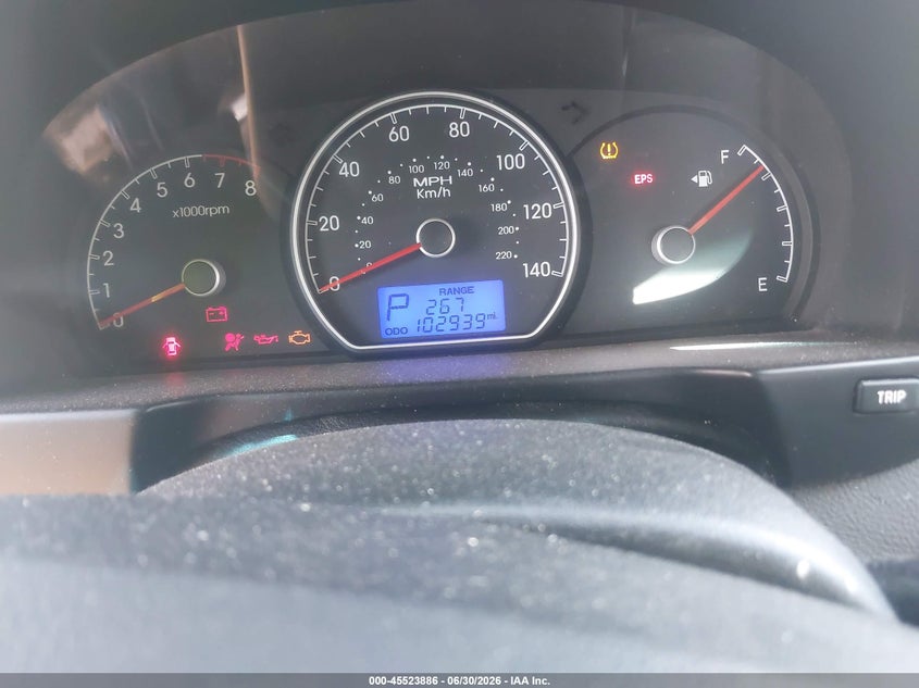 2010 Hyundai Elantra VIN KMHDU4AD8AU908183 IAAI salvage auction — NORMAL WEAR, Clear (Illinois), sold $750 on 2026-07-07 (photo 7)