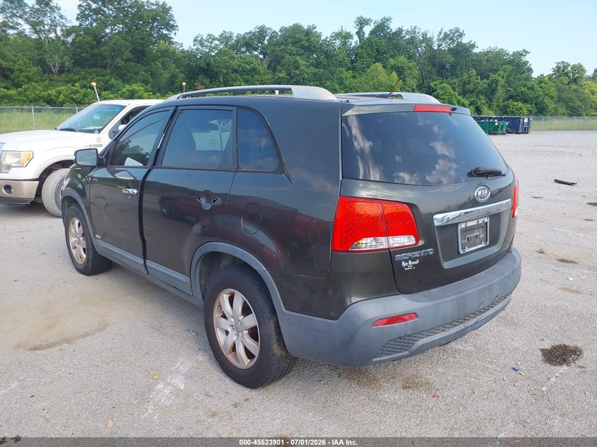 2012 Kia Sorento VIN 5XYKTDA26CG224640 IAAI salvage auction — NORMAL WEAR, Clear (Louisiana), sold $1,300 on 2026-07-14 (photo 3)
