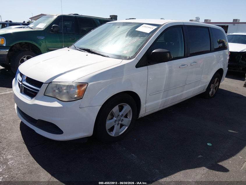 2013 Dodge Caravan VIN 2C4RDGBG1DR723219 IAAI salvage auction — NORMAL WEAR, Clear (Nevada), sold $325 on 2026-07-24 (photo 2)