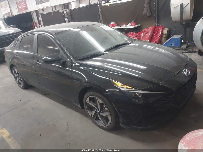 2023 Hyundai Elantra VIN KMHLS4AG3PU516555 IAAI salvage auction — LEFT SIDE, Salvage Title, sold $3,450 on 2026-08-03 (photo 1)