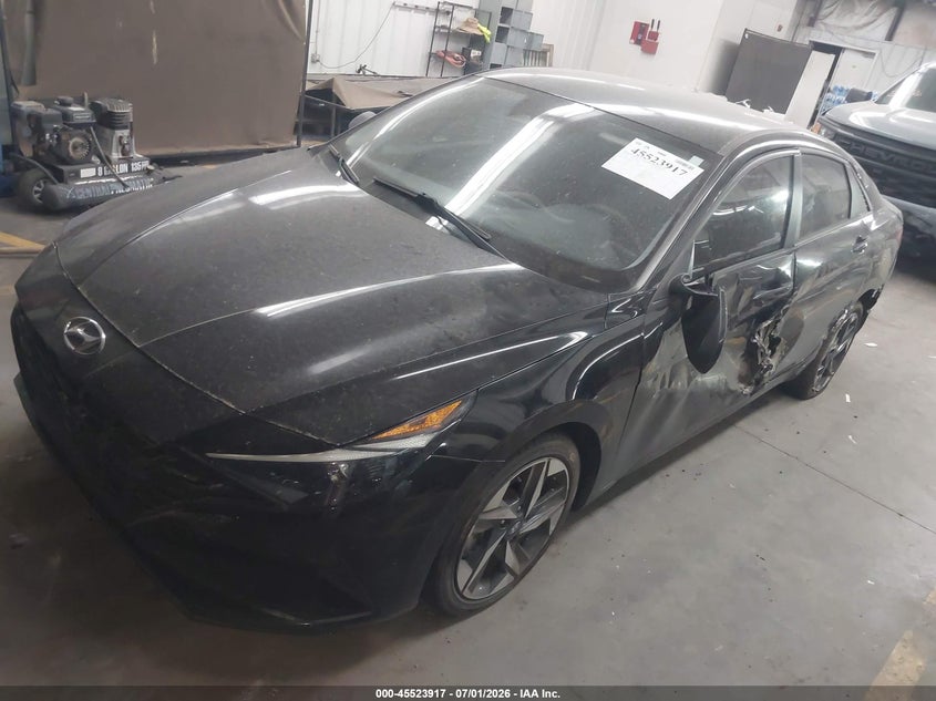 2023 Hyundai Elantra VIN KMHLS4AG3PU516555 IAAI salvage auction — LEFT SIDE, Salvage Title, sold $3,450 on 2026-08-03 (photo 2)