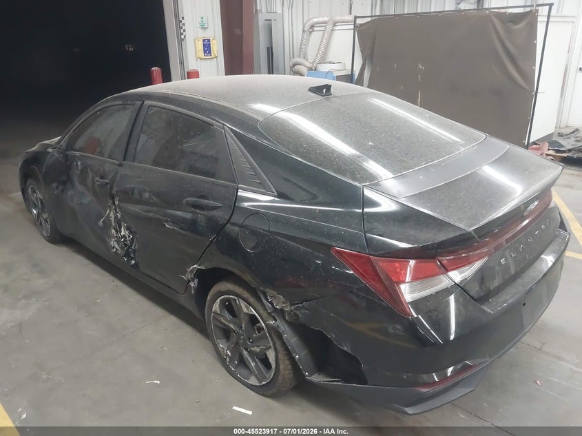 2023 Hyundai Elantra VIN KMHLS4AG3PU516555 IAAI salvage auction — LEFT SIDE, Salvage Title, sold $3,450 on 2026-08-03 (photo 3)