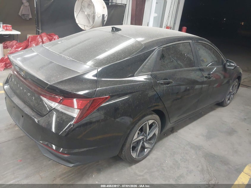 2023 Hyundai Elantra VIN KMHLS4AG3PU516555 IAAI salvage auction — LEFT SIDE, Salvage Title, sold $3,450 on 2026-08-03 (photo 4)