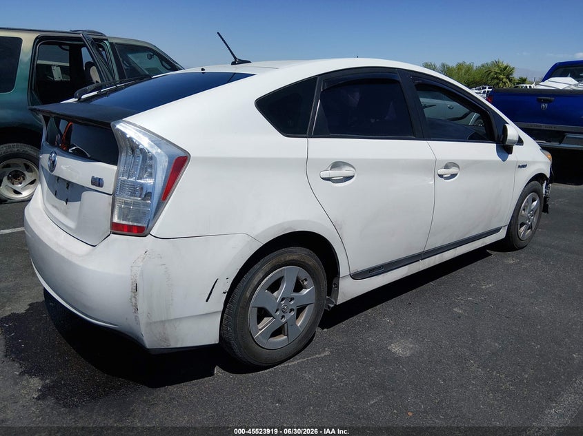 2011 Toyota Prius VIN JTDKN3DU4B0302287 IAAI salvage auction — NORMAL WEAR, Clear (Nevada), sold $2,050 on 2026-07-10 (photo 4)