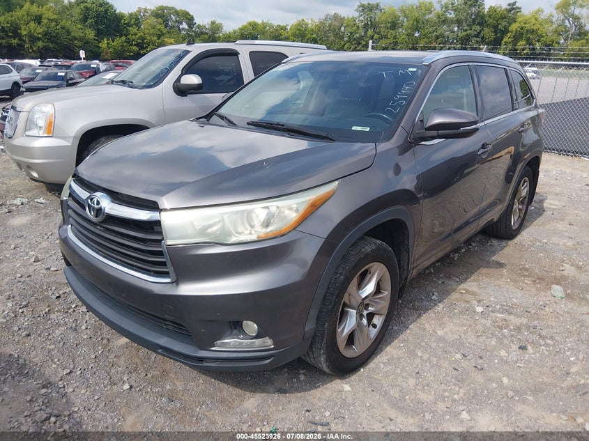 2016 Toyota Highlander VIN 5TDDKRFH8GS259940 IAAI salvage auction — NORMAL WEAR, Clear (Tennessee), sold $4,050 on 2026-07-23 (photo 6)