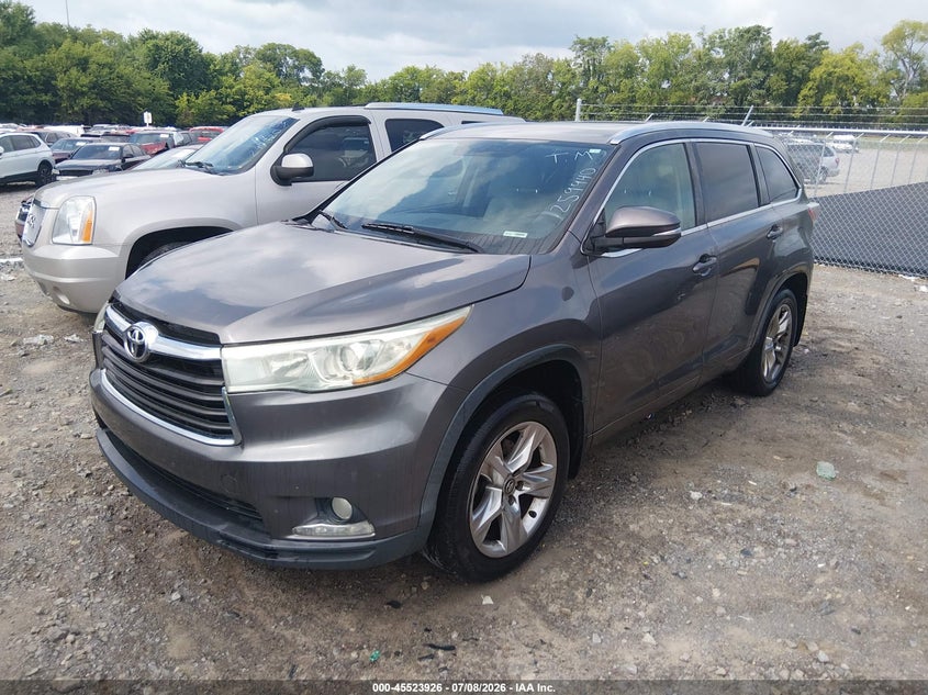 2016 Toyota Highlander VIN 5TDDKRFH8GS259940 IAAI salvage auction — NORMAL WEAR, Clear (Tennessee), sold $4,050 on 2026-07-23 (photo 2)