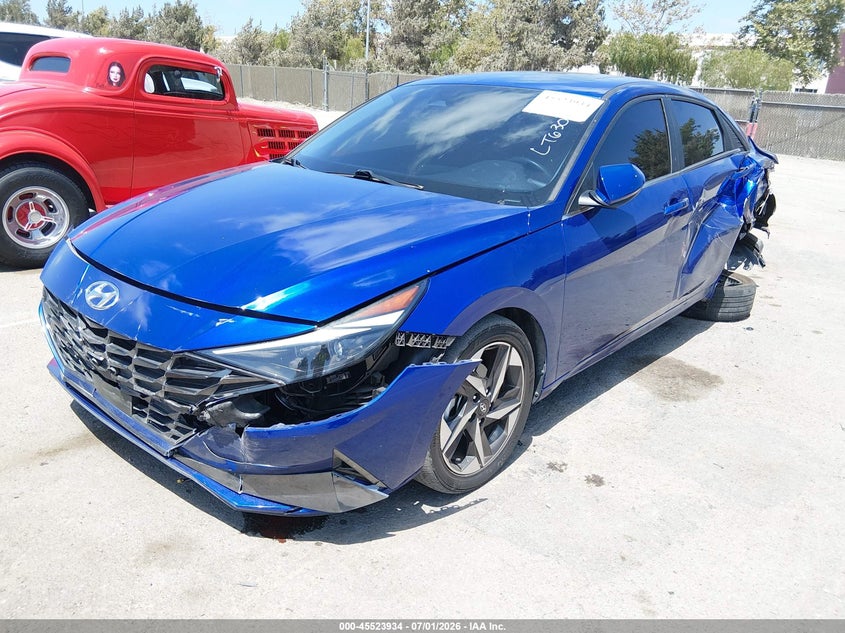 2023 Hyundai Elantra VIN KMHLP4AGXPU480834 IAAI salvage auction — LEFT SIDE, Salvage Title, sold $1,750 on 2026-07-29 (photo 2)