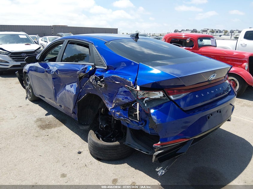 2023 Hyundai Elantra VIN KMHLP4AGXPU480834 IAAI salvage auction — LEFT SIDE, Salvage Title, sold $1,750 on 2026-07-29 (photo 6)