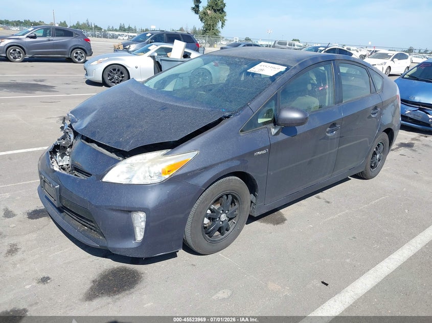 2014 Toyota Prius VIN JTDKN3DU1E0361365 IAAI salvage auction — FRONT END, Salvage (California), sold $1,800 on 2026-07-14 (photo 2)