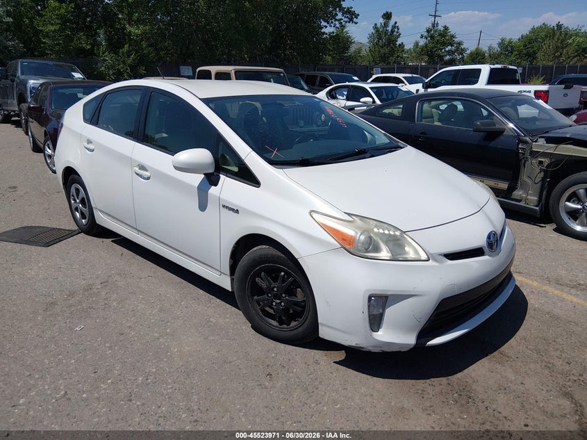 2013 Toyota Prius VIN JTDKN3DU5D5550019 IAAI salvage auction — NORMAL WEAR, Clear (Colorado), sold $3,050 on 2026-07-07 (photo 1)