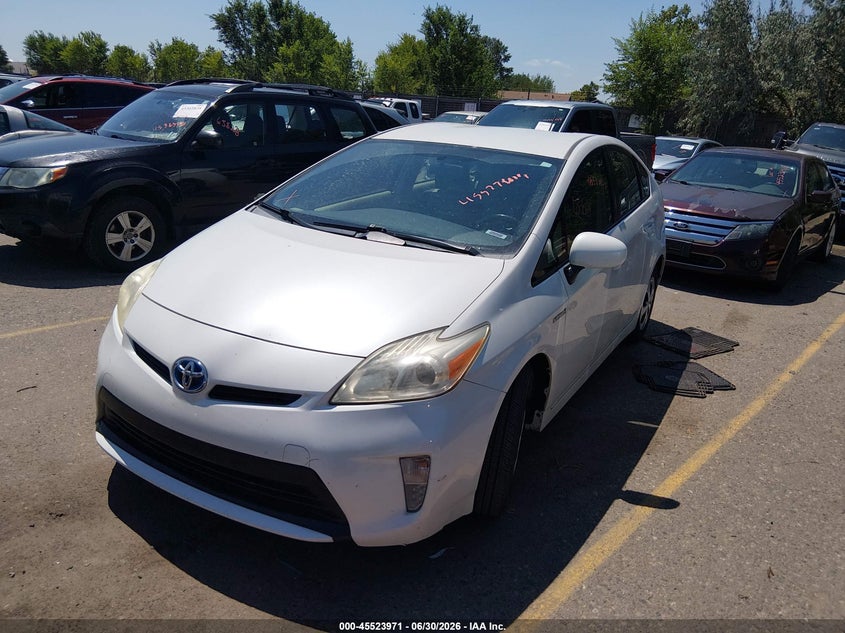 2013 Toyota Prius VIN JTDKN3DU5D5550019 IAAI salvage auction — NORMAL WEAR, Clear (Colorado), sold $3,050 on 2026-07-07 (photo 2)