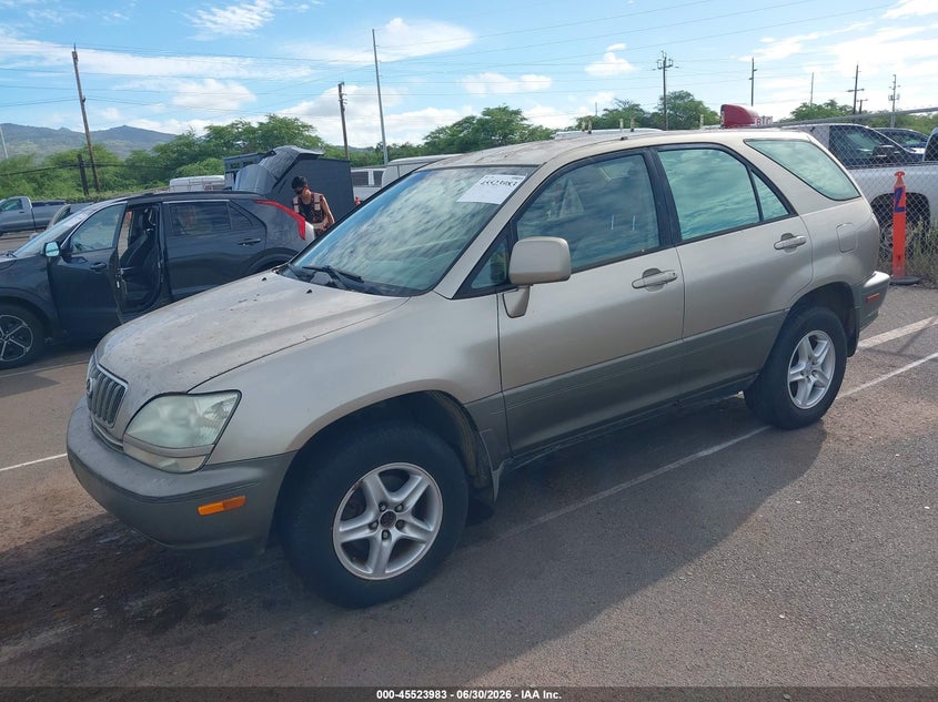 2001 Lexus Rx 300 VIN JTJHF10U110176872 IAAI salvage auction — NORMAL WEAR, Clear (Hawaii), sold $150 on 2026-07-28 (photo 2)