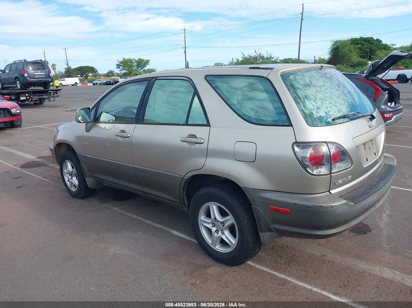 2001 Lexus Rx 300 VIN JTJHF10U110176872 IAAI salvage auction — NORMAL WEAR, Clear (Hawaii), sold $150 on 2026-07-28 (photo 3)