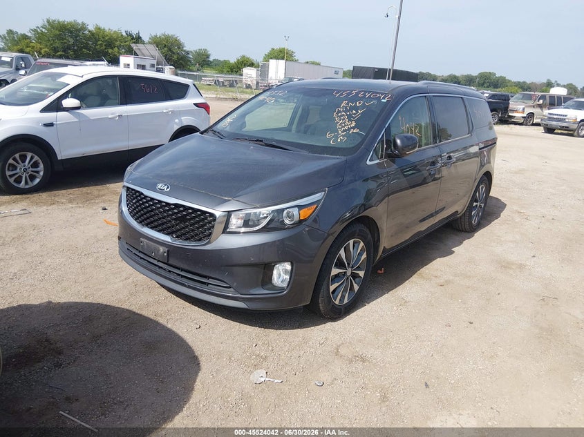 2016 Kia SEDONA VIN KNDMC5C1XG6171503 IAAI salvage auction — NORMAL WEAR, Regular Certificate (Iowa), sold $1,150 on 2026-07-20 (photo 2)