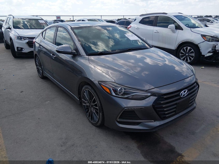 2018 Hyundai Elantra VIN KMHD04LB6JU705283 IAAI salvage auction — NORMAL WEAR, Clear (Texas), sold $2,200 on 2026-07-16 (photo 1)