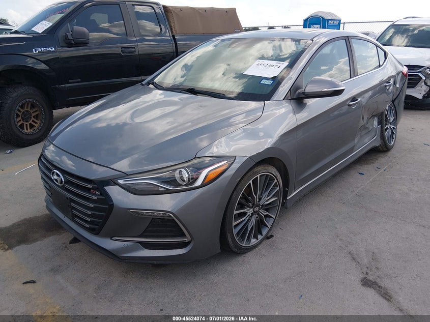 2018 Hyundai Elantra VIN KMHD04LB6JU705283 IAAI salvage auction — NORMAL WEAR, Clear (Texas), sold $2,200 on 2026-07-16 (photo 2)