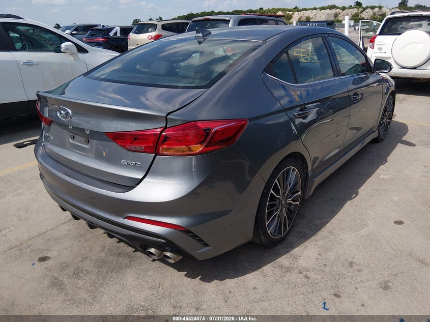 2018 Hyundai Elantra VIN KMHD04LB6JU705283 IAAI salvage auction — NORMAL WEAR, Clear (Texas), sold $2,200 on 2026-07-16 (photo 4)