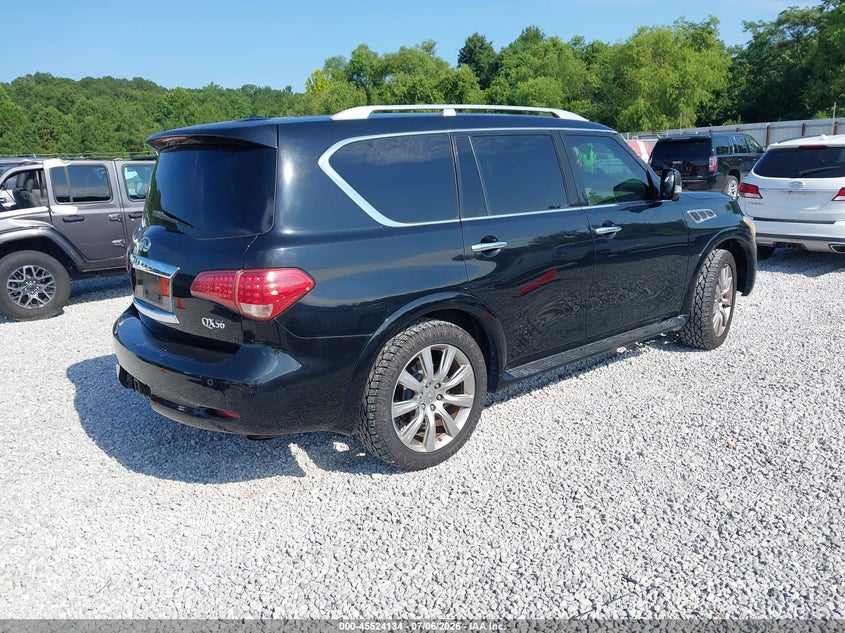 2011 Infiniti Qx56 VIN JN8AZ2NF0B9502576 IAAI salvage auction — NORMAL WEAR, Clear (Georgia), sold $650 on 2026-07-16 (photo 4)