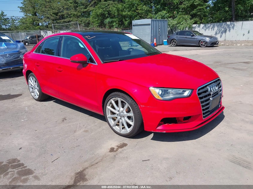 2015 Audi A3 VIN WAUEFGFF7F1015927 IAAI salvage auction — SIDE, Mv-907A (New York), sold $1,650 on 2026-07-28 (photo 1)