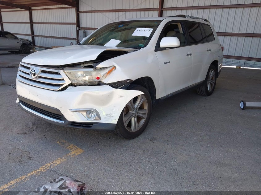 2012 Toyota Highlander VIN 5TDYK3EH8CS068755 IAAI salvage auction — LEFT FRONT, Salvage (Missouri), sold $3,850 on 2026-08-02 (photo 2)