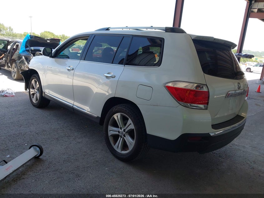 2012 Toyota Highlander VIN 5TDYK3EH8CS068755 IAAI salvage auction — LEFT FRONT, Salvage (Missouri), sold $3,850 on 2026-08-02 (photo 3)