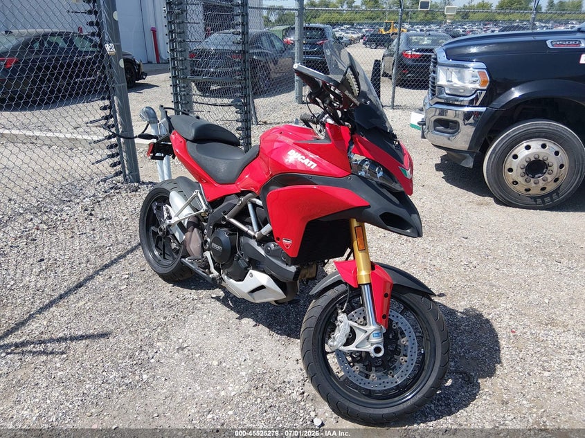 2010 Ducati Multistrada VIN ZDM12BLW2AB003129 IAAI salvage auction — FRONT END, Salvage (Illinois), sold $700 on 2026-08-20 (photo 1)