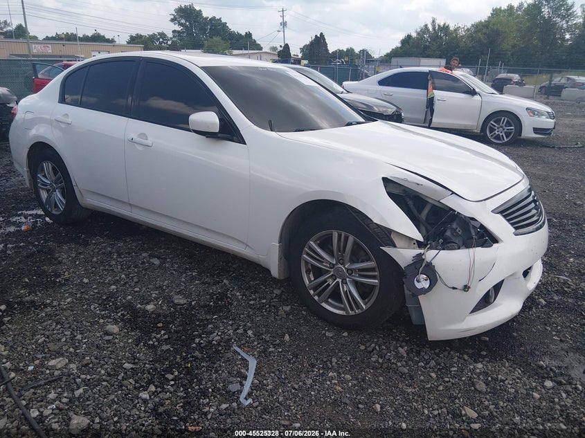 2013 Infiniti G VIN JN1CV6AR3DM768779 IAAI salvage auction — RIGHT FRONT, Salvage (Ohio), sold $25 on 2026-07-22 (photo 1)